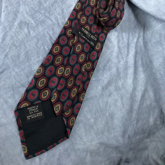 FERRELL REED 100% SILK HAND MADE - Picture 2 of 2